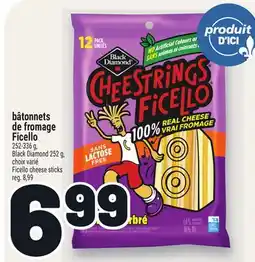 Metro BÂTONNETS DE FROMAGE FICELLO BLACK DIAMOND | BLACK DIAMOND FICELLO CHEESE STICKS offer