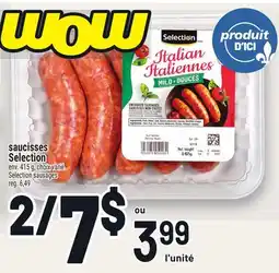 Metro SAUCISSES SELECTION | SELECTION SAUSAGES offer