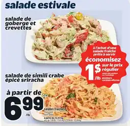 Metro SALADES FRAÎCHES | FRESH SALADS offer