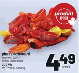 Metro PINCES DE HOMARD | COOKED LOBSTER CLAWS offer