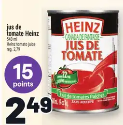 Metro JUS DE TOMATE HEINZ | HEINZ TOMATO JUICE offer