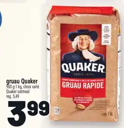 Metro GRUAU QUAKER | QUAKER OATMEAL offer