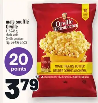 Metro MAÏS SOUFFLÉ ORVILLE | ORVILLE POPCORN offer