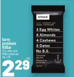 Metro BARRE PROTÉINÉE RXBAR | RXBAR PROTEIN BAR offer