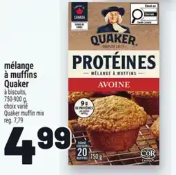 Metro MÉLANGE À MUFFINS QUAKER À BISCUITS | QUAKER MUFFIN MIX offer