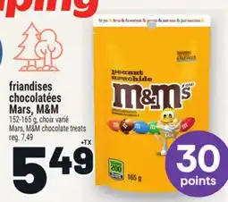 Metro FRIANDISES CHOCOLATÉES MARS, M&M | MARS, M&M CHOCOLATE TREATS offer