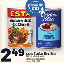 Metro SAUCE CORDON BLEU, ESTA | CORDON BLEU, ESTA SAUCE offer