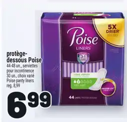 Metro PROTÈGE- DESSOUS POISE | POISE PANTY LINERS offer