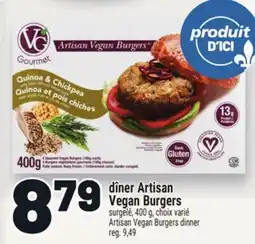 Metro DÎNER ARTISAN VEGAN BURGERS | ARTISAN VEGAN BURGERS offer