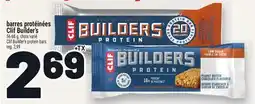 Metro BARRES PROTÉINÉES CLIF BUILDER'S | CLIF BUILDER'S PROTEIN BARS offer