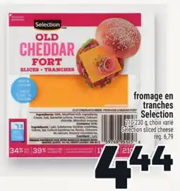 Metro FROMAGE EN TRANCHES SELECTION | SELECTION SLICED CHEESE offer