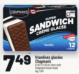 Metro FRIANDISES GLACÉES CHAPMAN'S | CHAPMAN'S FROZEN TREATS offer
