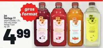 Metro JUS HÉRITAGE 77 | HERITAGE 77 JUICE offer