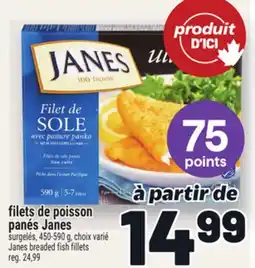 Metro FILETS DE POISSON PANÉS JANES | JANES BREADED FISH FILLETS offer