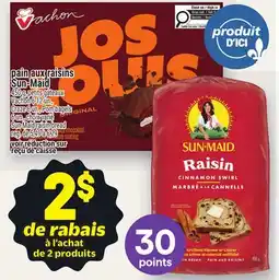 Metro PAIN AUX RAISINS SUN-MAID | SUN-MAID RAISIN BREAD offer