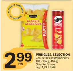 Brunet PRINGLES, SELECTION Croustilles sélectionnées offer