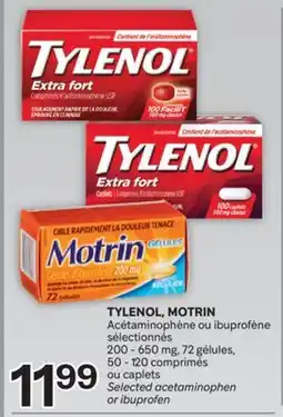 Brunet TYLENOL, MOTRIN Acétaminophène ou ibuprofène sélectionnés offer