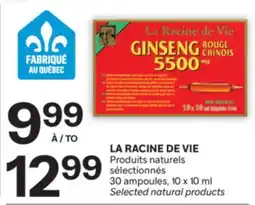 Brunet LA RACINE DE VIE Produits naturels sélectionnés offer