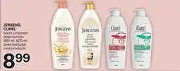 Brunet JERGENS, CUREL Soins corporels sélectionnés offer