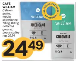 Brunet CAFÉ WILLIAM Café en grains, moulu sélectionné offer