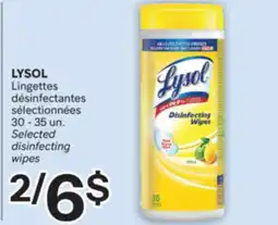 Brunet LYSOL Lingettes désinfectantes sélectionnées offer
