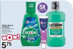 Brunet CREST. ORAL-B. LISTERINE offer