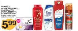 Brunet OLD SPICE, HEAD & SHOULDERS, SLAY Gillette, HERBAL ESSENCES, GARNIER FRUCTIS offer