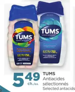 Proxim TUMS Antiacides sélectionnés offer