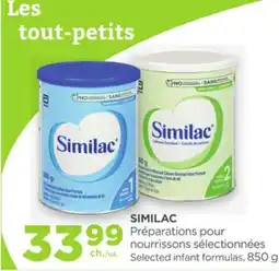 Proxim SIMILAC Préscriptions pour nourrissons sélectionnées offer