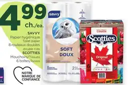 Proxim SAVVY Papier hygiénique, SCOTTIES Mouchoirs offer