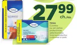 Proxim TENA Selected protective underwear or pads offer