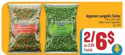Marché Adonis LÉGUMES SURGELÉS CEDAR | CEDAR FROZEN VEGETABLES offer