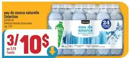 Marché Adonis EAU DE SOURCE NATURELLE SELECTION | SELECTION NATURAL SPRING WATER offer