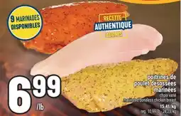Marché Adonis POITRINES DE POULET DÉSOSSÉES MARINÉES | MARINATED BONELESS CHICKEN BREAST offer