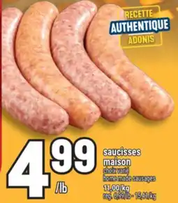 Marché Adonis SAUCISSES MAISON | HOME MADE SAUSAGES offer
