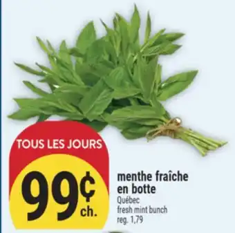 Marché Adonis MENTHE FRAÎCHE EN BOTTE | FRESH MINT BUNCH offer