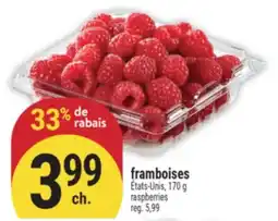 Marché Adonis FRAMBOISES | RASPBERRIES offer