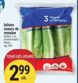 Marché Adonis LAITUES COEURS DE ROMAINE | ROMAINE HEART'S LETTUCE offer