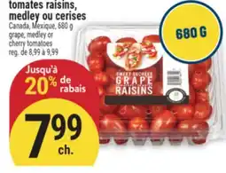 Marché Adonis TOMATES RAISINS, MEDLEY OU CERISES | GRAPE, MEDLEY OR CHERRY TOMATOES offer