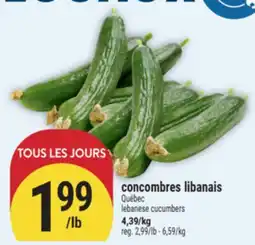 Marché Adonis CONCOMBRES LIBANAIS | LEBANESE CUCUMBERS offer
