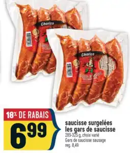 Marché Adonis saucisse surgelées les gars de saucisse | Gars de saucisse sausage offer