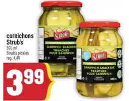 Marché Adonis CORNICHONS STRUB'S | STRUB'S PICKLES offer