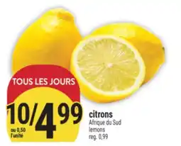 Marché Adonis CITRONS | LEMONS offer