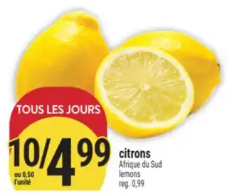 Marché Adonis CITRONS | LEMONS offer