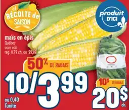 Marché Adonis MAÏS EN ÉPIS | CORN COB offer