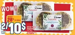 Marché Adonis PIZZAS THYM MOYENNES | MEDIUM THYME PIZZA offer