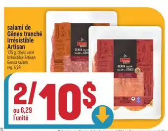 Marché Adonis SALAMI DE GÊNES TRANCHÉ IRRÉSISTIBLE ARTISAN | IRRÉSISTIBLE ARTISAN GENOA SALAMI offer