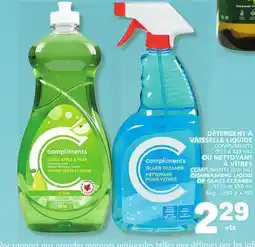 Marché Bonichoix COMPLIMENTS DISHWASHING LIQUID OR GLASS CLEANER offer