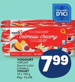 Marché Bonichoix YOGOURT YOPLAIT Source ou Crèmeux offer