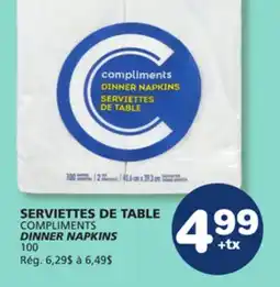 Marché Bonichoix COMPLIMENTS DINNER NAPKINS offer
